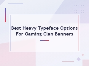 Best Heavy Impact Fonts for Gaming Clan Banners