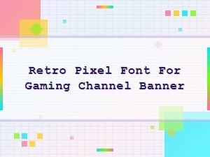 Retro Pixel Fonts Perfect for Your Gaming Channel Banner